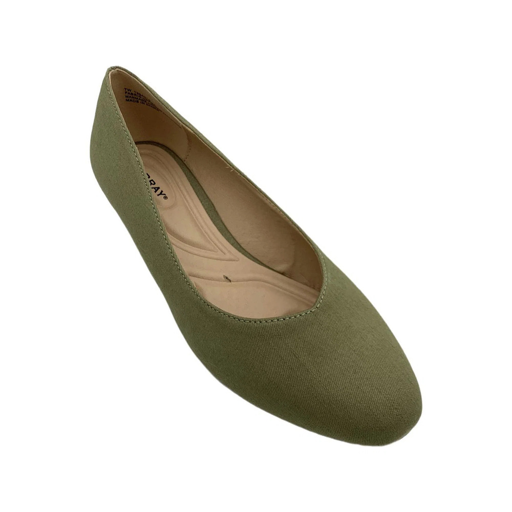 ARRAY Women's Darling Slip-On Wedged Flats Olive - Wide